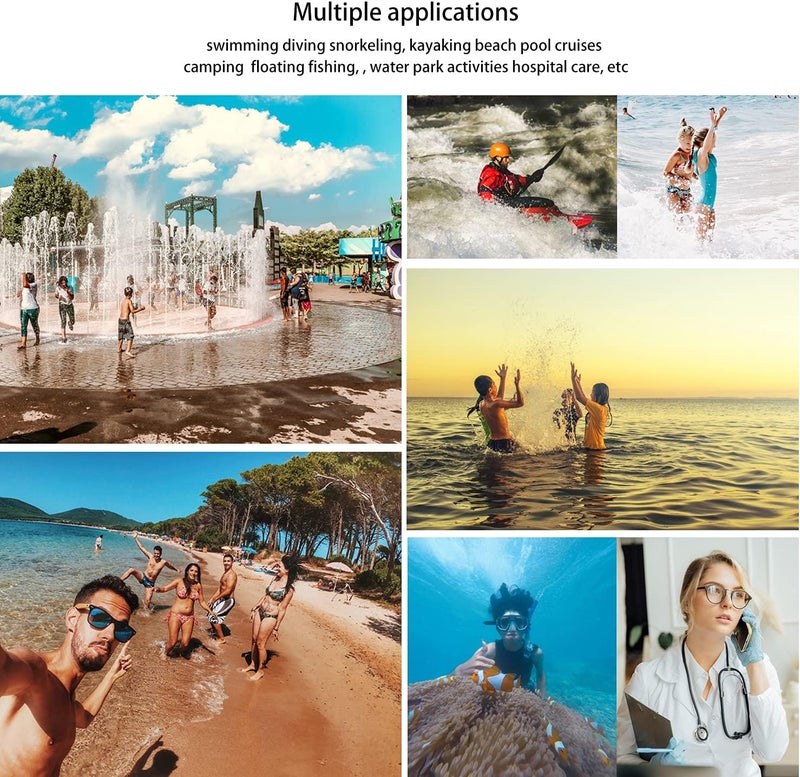 Wellhouse Waterproof Phone Pouch, Waterproof Phone Case for iPhone 16 15 14 13 12 Pro Max XS Samsung, IPX8 3D Cellphone Dry Bag Beach Essentials (1 Pack - Blue7.0, 7 inch) - Image 2